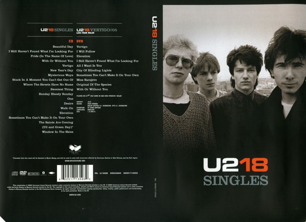 U2 18 Singles Cover